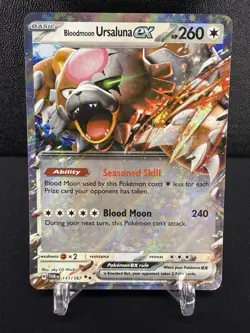 Bloodmoon Ursaluna ex 141/167 Double Rare Twilight Masquerade Pokemon NM - Image 1