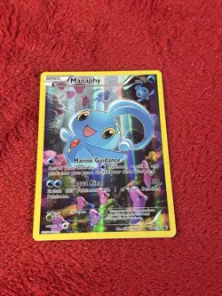 Pokemon TCG - Manaphy Full Art - XY113 Black Star Promo Played - Image 1