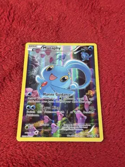 Pokemon TCG - Manaphy Full Art - XY113 Black Star Promo Played - Image 5