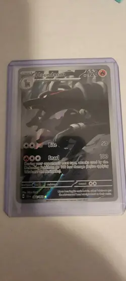 Pokemon Houndoom 066/064 Illustration Rare Sv: Shrouded Fable 120 HP - Image 1
