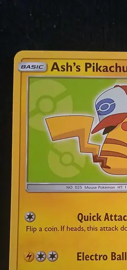Pokemon Ash's Pikachu SM112 Black Star Promo Pokemon I Choose You Never Played - Image 3