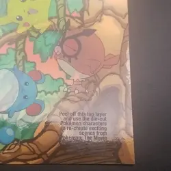 Pokemon the Movie 2000 - PIKACHU HOOTHOOT MARILL TOPPS Sticker Card 6 OF 10 - NM - Image 5