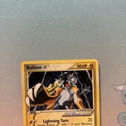 Pokemon Card Raikou Gold Star 114/115 EX Unseen Forces Holo Rare - Image 4