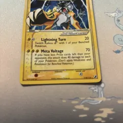 Pokemon Card Raikou Gold Star 114/115 EX Unseen Forces Holo Rare - Image 5