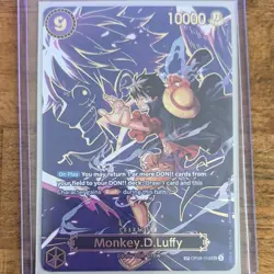 Monkey D. Luffy OP09-119 Carrying On His Will SP Alt Art One Piece Card Game - Image 1