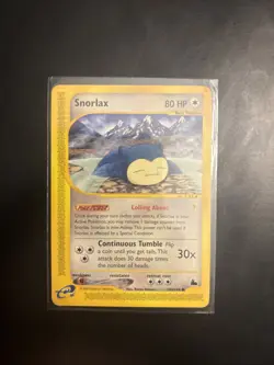 Snorlax 100/144 Skyridge Non-Holo Vintage Pokemon Card 2003 - Image 1