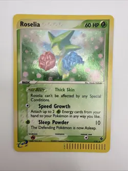 Roselia 9/97 EX Dragon Holo Rare E-Reader Pokemon Card - Image 3