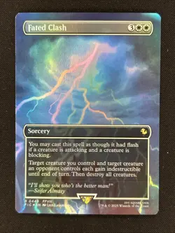 Fated Clash (Borderless) Commander: Final Fantasy Foil - Image 1