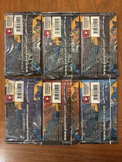 Pokemon Sun & Moon Base Set Booster Pack Lot (6) Sealed Mixed Art - Image 2