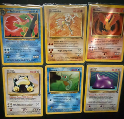 Pokemon OG 6 Card Bulk Lot LP-NM Common Uncommon WOTC Vintage Original Moltres - Image 1