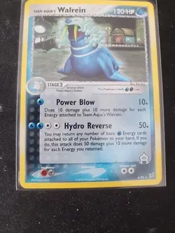 Pokemon TCG Team Aqua's Walrein EX Team Magma Vs Team Aqua 6/95 Holo Rare NM - Image 3