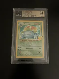 Pokemon Venusaur Celebrations Classic 15/102 Confetti Holo Beckett 9.5 - Image 1