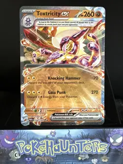Pokemon Card Toxtricity ex 100/182 Paradox Rift Double Rare NM - Image 1