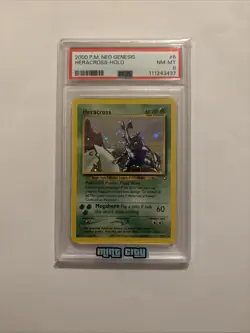2000 POKEMON NEO GENESIS #6 HERACROSS-HOLO PSA 8 - Image 1