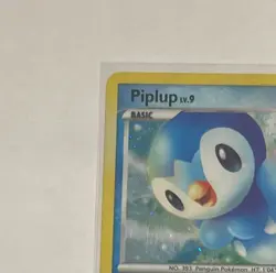 Pokemon Piplup LV.9 DP03 Diamond & Pearl Black Star Promo Holo Rare - MP - Image 3