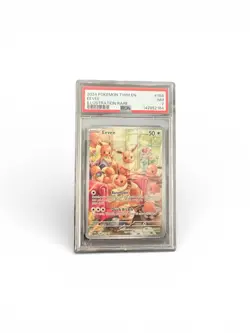 Pokemon Eevee 2024 Illustration Rare Holo Twilight Masquerade 188/167 PSA 7 - Image 1