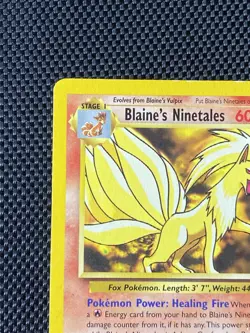 Pokemon TCG Blaine's Ninetales 21/132 Gym Challenge MP - Image 2