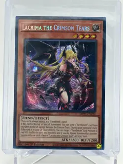 Yugioh Lacrima the Crimson Tears MP25-EN100 1st Edition Prismatic Secret Rare NM - Image 1