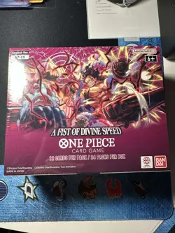 One Piece A Fist of Divine Speed OP-11 Booster Box. Eng, Sealed 2x Available - Image 1