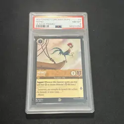 Disney Lorcana Heihei Boat Snack PSA 8 NEAR MINT Cold Foil League Promo P-9 - Image 1