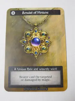 Amulet of Niniane Non-Foil Unique Sorcery Arthurian Legends AL TCG Trading Card - Image 1