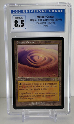 Meteor Crater | Planeshift Set Graded CGC 8.5 NM/Mint+ Legacy Magic Cards MTG - Image 1