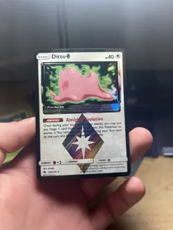 Ditto Prism Star 154/214 SM Sun & Moon Lost Thunder Holo Pokemon Card - Image 1