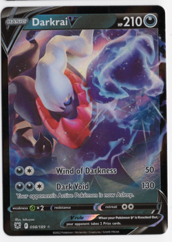 Darkrai V 098/189 Astral Radiance Holo Pokemon Card - Image 1
