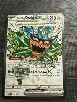 Pokemon Teal Mask Ogerpon ex Holo Card 166 Scarlet & Violet Promo English - Image 1