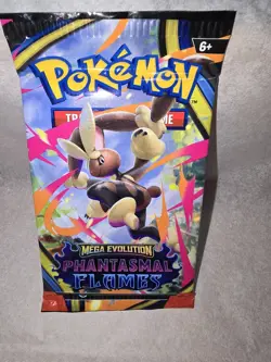 Pokemon TCG Mega Evolutions Phantasmal Flames Booster Pack – Sealed Unopened - Image 1
