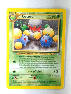 Carte pokemon FRANCAIS Cotovol (NR 9) Neo Revelation [PLAYED] 16.07.2025A - Image 1