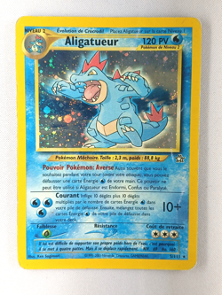 Carte pokemon FRANCAIS Aligatueur NG 5 Neo Genesis (jaunie) [PLAYED] 16.07.2025A - Image 1
