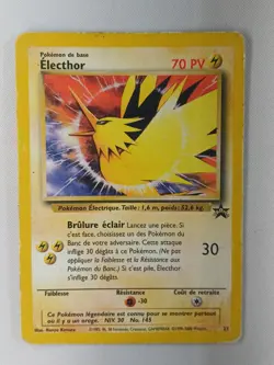 Carte pokemon FRANCAIS Electhor (WP 23) Wizards Black [PLAYED] 16.07.2025A - Image 1