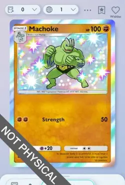 Pokemon TCG POCKET - Machoke Shiny 1⭐, Celestial Guardians, English - Image 1