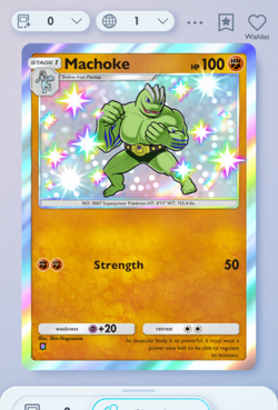 Pokemon TCG POCKET - Machoke Shiny 1⭐, Celestial Guardians, English - Image 3