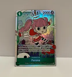 One Piece Perona SR Legacy of the Master Foil Card OP12-034 English NM Condition - Image 1