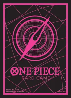 One Piece CG Official Sleeve Part 6 Standard Black & Pink Sealed Pack (70) JP - Image 1