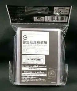 One Piece CG Official Sleeve Part 6 Standard Black & Pink Sealed Pack (70) JP - Image 3