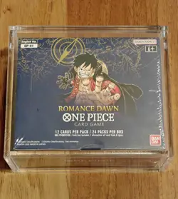 One Piece OP-01 Romance Dawn SEALED Booster Box English White Bottom w/ Acrylic - Image 1