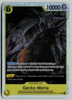Gecko Moria Foil SR OP14-104 - One Piece CCG The Azure Sea's Seven - Image 1