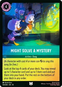 Might Solve a Mystery 163/204 Whispers in the Well Cold Foil Disney Lorcana - Image 1