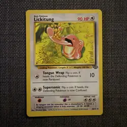 Pokemon TCG Lickitung 38/64 Jungle Regular Card Unlimited Uncommon - Image 1