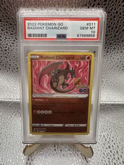 Pokemon Radiant Charizard 011/078 GO Radiant Rare Holo PSA 10 English Card - Image 1