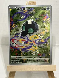 Shroodle 149/132 Mega Evolutions Pokemon Card Tcg Illustration Rare - Image 1