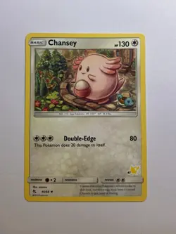 Chansey #5 46/68 Hidden Fates Pikachu Stamped Pokemon TCG Card NM - Image 1