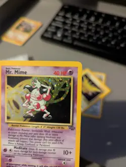 Mr Mime 6/64 Jungle Holo Rare Pokemon Card - Image 3