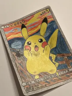 Pokemon Pikachu Scream Munch Retrospective Full Art Promo 288/SM-P ART CARD 1/1 - Image 3