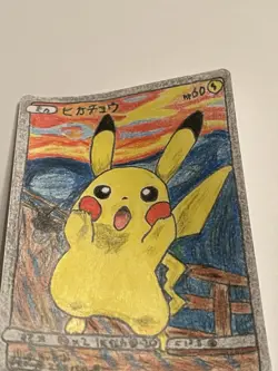 Pokemon Pikachu Scream Munch Retrospective Full Art Promo 288/SM-P ART CARD 1/1 - Image 4