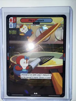 Vibes TCG Flip A Flapjack * ARCTIC FOIL * - Legend of the Lils Card # 128 - Image 1