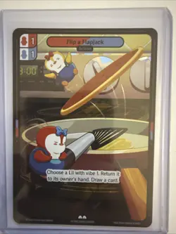 Vibes TCG Flip A Flapjack * ARCTIC FOIL * - Legend of the Lils Card # 128 - Image 2